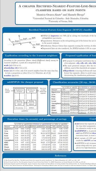 A cheaper Rectified-Nearest-Feature-Line-Segment classifier based on safe points