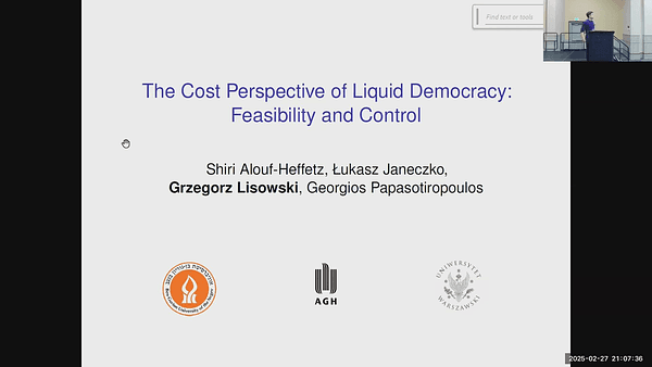 The Cost Perspective of Liquid Democracy: Feasibility and Control