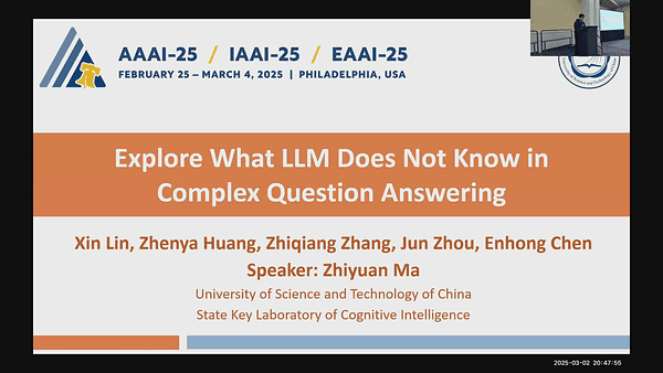 Explore What LLM Does Not Know in Complex Question Answering