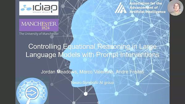 Controlling Equational Reasoning in Large Language Models with Prompt Interventions