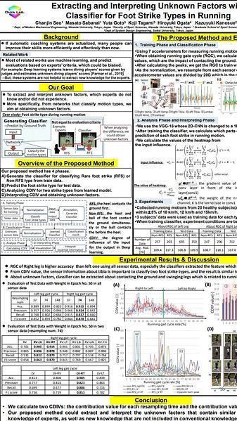Extracting and Interpreting Unknown Factors with Classifier for Foot Strike Types in Running