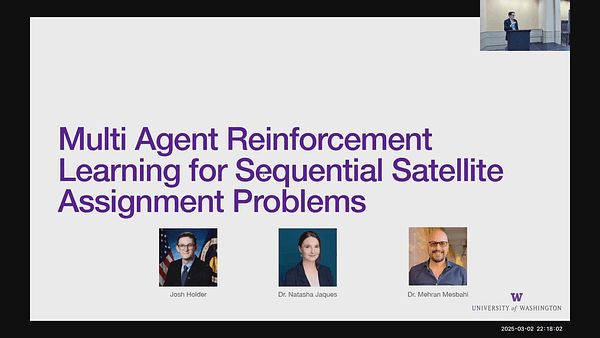 Multi Agent Reinforcement Learning for Sequential Satellite Assignment Problems