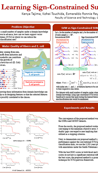 Learning Sign-Constrained Support Vector Machines