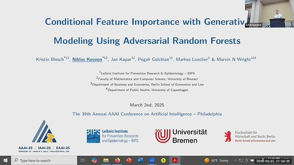 Conditional Feature Importance with Generative Modeling Using Adversarial Random Forests