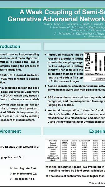 A Weak Coupling of Semi-Supervised Learning with Generative Adversarial Networks for Malware Classification