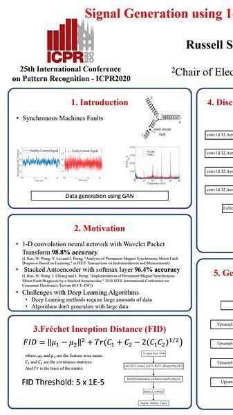 Signal Generation using 1d Deep Convolutional Generative Adversarial Networks for Fault Diagnosis of Electrical Machines