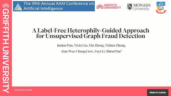 A Label-free Heterophily-guided Approach for Unsupervised Graph Fraud Detection