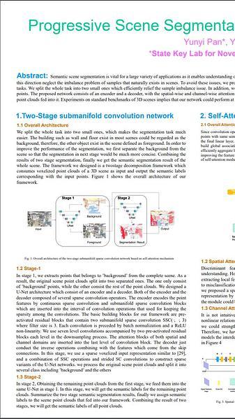 Progressive Scene Segmentation Based on Self-Attention Mechanism