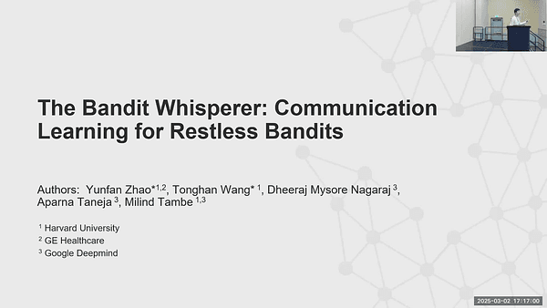 The Bandit Whisperer: Communication Learning for Restless Bandits