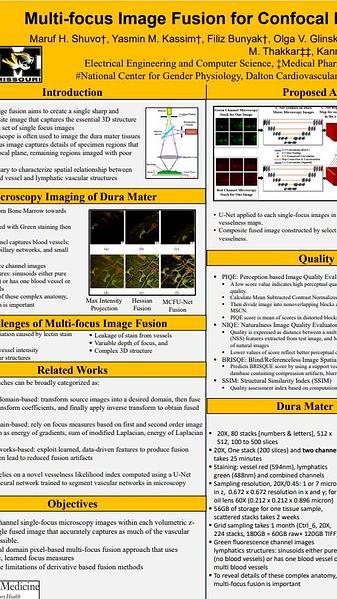 Multi-focus Image Fusion for Confocal Microscopy Using U-Net Regression Map