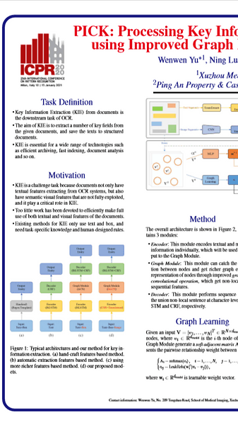 PICK: Processing Key Information Extraction from Documents using Improved Graph Learning-Convolutional Networks