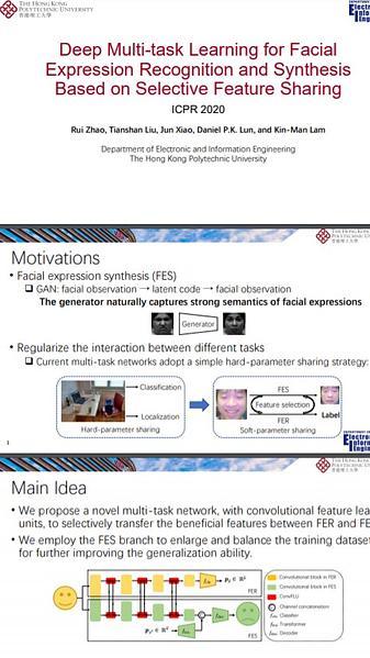 Deep Multi-task Learning for Facial Expression Recognition and Synthesis Based on Selective Feature Sharing