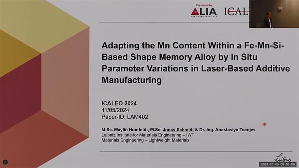 Adapting the Mn Content Within a Fe-Mn-Si-Based Shape Memory Alloy by In Situ Parameter Variations in Laser-Based Additive Manufacturing