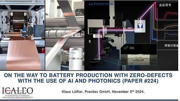 On the Way to Battery Production with Zero-Defects With the Use of AI and Photonics