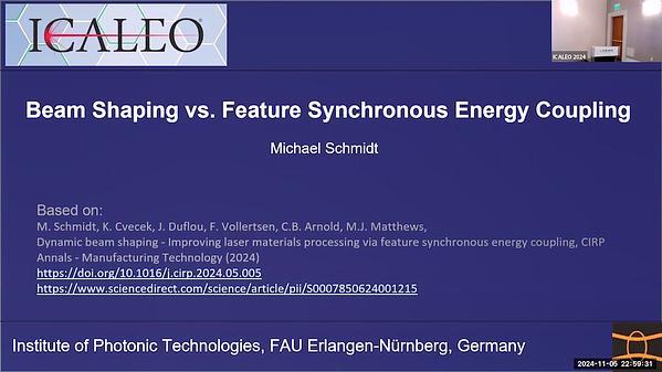 Beam Shaping vs. Feature Synchronous Energy Coupling
