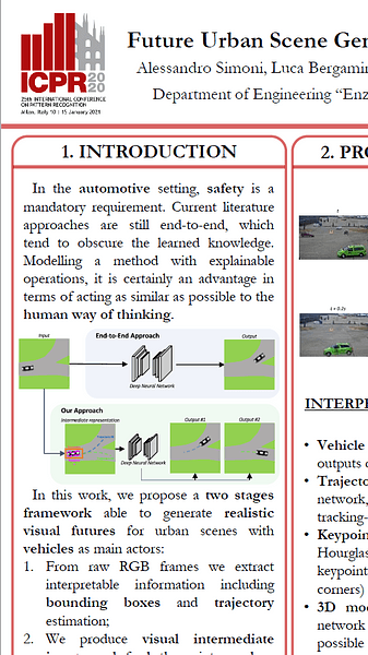 Future Urban Scene Generation Through Vehicles Synthesis