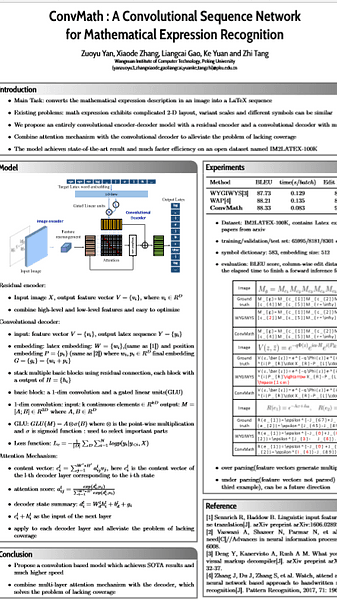 ConvMath: A Convolutional Sequence Network for Mathematical Expression Recognition