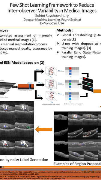 Few Shot Learning Framework to ReduceInter-observer Variability in Medical Images