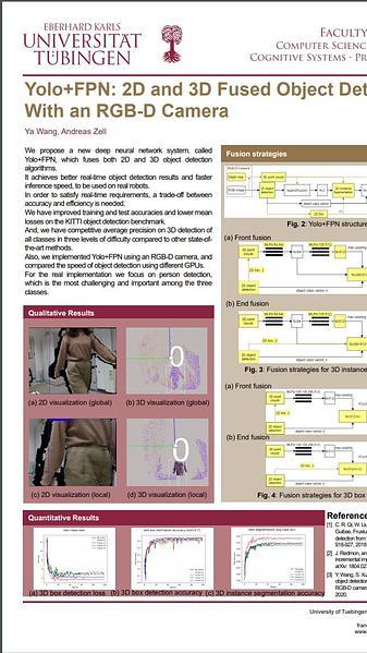 Yolo+FPN: 2D and 3D Fused Object Detection with an RGB-D Camera