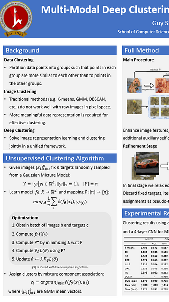 Multi-Modal Deep Clustering: Unsupervised Partitioning of Images