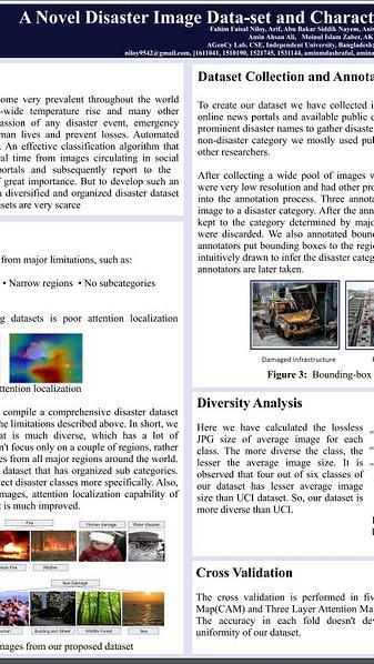 A Novel Disaster Image Data-set and Characteristics Analysis using Attention Model