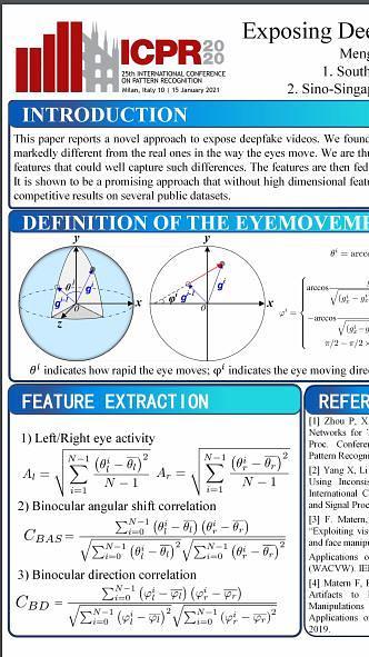 Exposing Deepfake Videos by Tracking Eye Movements