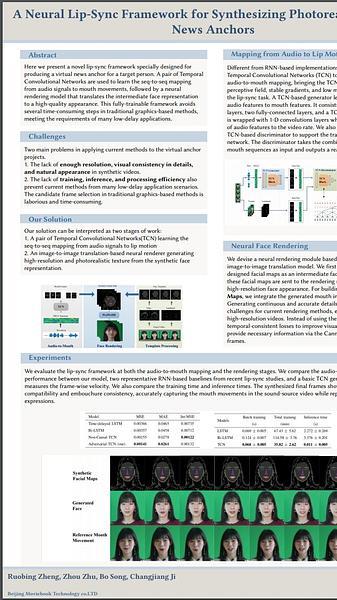 A Neural Lip-Sync Framework for Synthesizing Photorealistic Virtual News Anchors