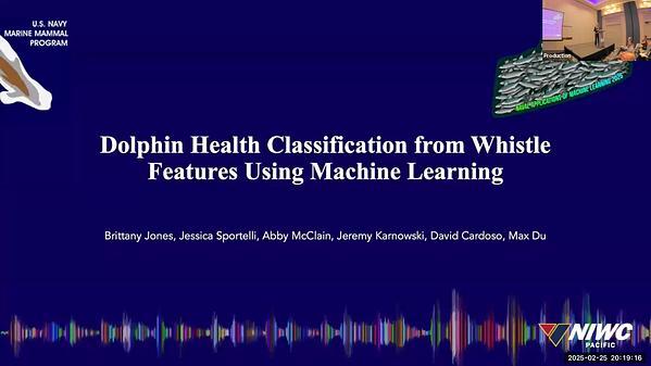 Navy Dolphin Health Classification from Whistle Features