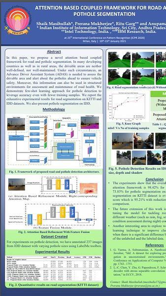 Attention Based Coupled Framework for Road and Pothole Segmentation