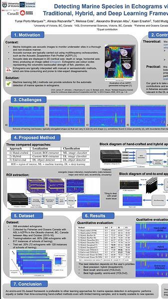 Detecting Marine Species in Echograms via Traditional, Hybrid, and Deep Learning Frameworks