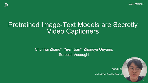 Pretrained Image-Text Models are Secretly Video Captioners
