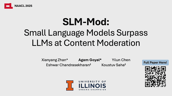 SLM-Mod: Small Language Models Surpass LLMs at Content Moderation