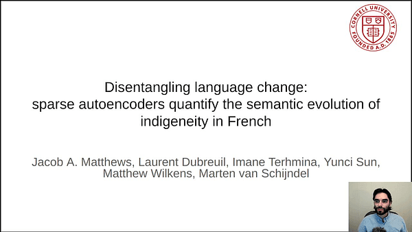 Disentangling language change: sparse autoencoders quantify the semantic evolution of indigeneity in French