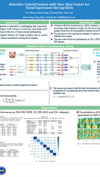 Attentive Hybrid Feature with Two-Step Fusion forFacial Expression Recognition