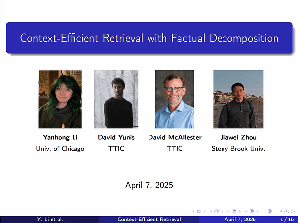 Context-Efficient Retrieval with Factual Decomposition