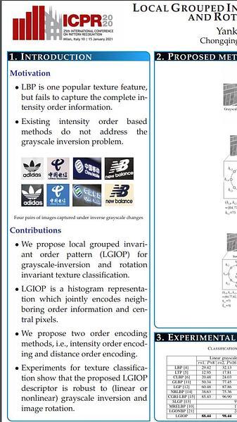 Local Grouped Invariant Order Pattern for Grayscale-Inversion and Rotation Invariant Texture Classification