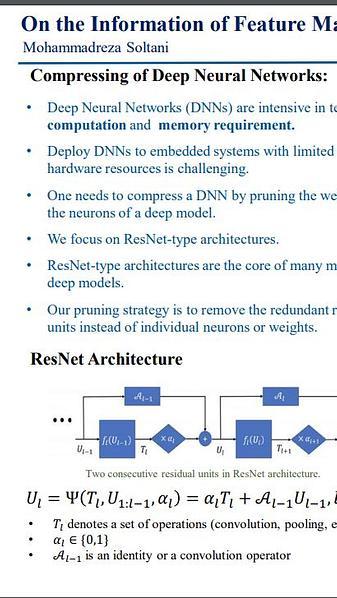 On the Information of Feature Maps and Pruning of Deep Neural Networks