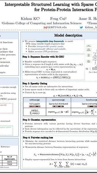 Interpretable Structured Learning with Sparse Gated Sequence Encoder for Protein-Protein Interaction Prediction