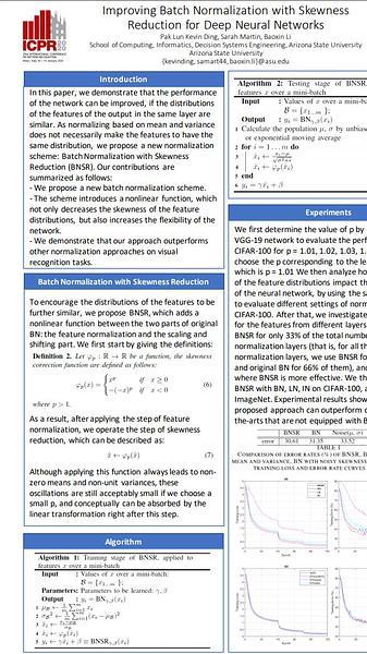 Improving Batch Normalization with Skewness Reduction for Deep Neural Networks