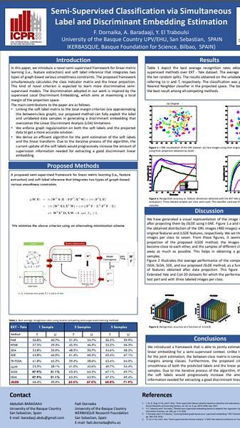 Soft Label and Discriminant Embedding Estimation for Semi-Supervised Classification