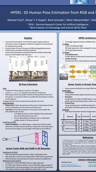 HPERL: 3D Human Pose Estimation from RGB and LiDAR