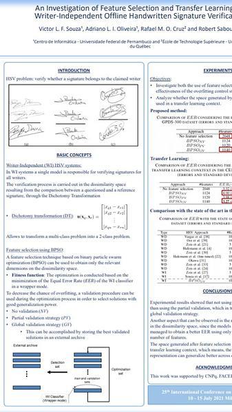 An Investigation of Feature Selection and Transfer Learning for Writer-Independent Offline Handwritten Signature Verification