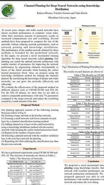 Channel Planting for Deep Neural Networks Using Knowledge Distillation