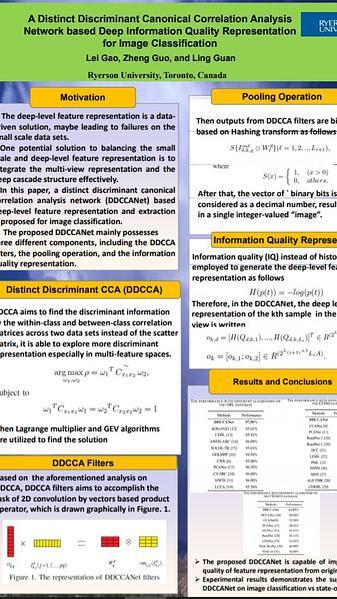 A Distinct Discriminant Canonical Correlation Analysis Network based Deep Information Quality Representation for Image Classification