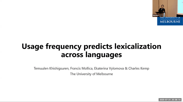 Usage frequency predicts lexicalization across languages