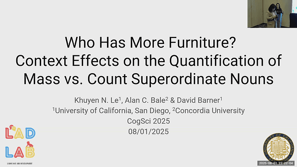 Who Has More Furniture? Context Effects on the Quantification of Mass vs. Count Superordinate Nouns