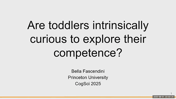Are two-year-olds intrinsically motivated to explore their own competence?