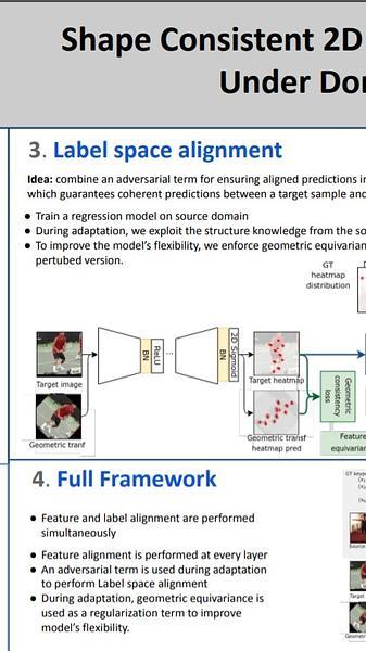 Shape Consistent 2D Keypoint Estimation Under Domain Shift