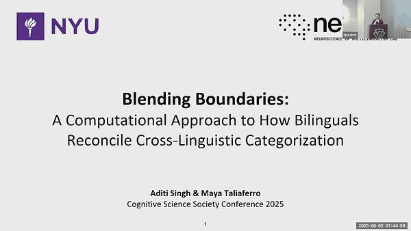 Blending Boundaries: A Computational Approach to How Bilinguals Reconcile Cross-Linguistic Categorization
