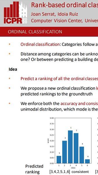 Rank-Based Ordinal Classification